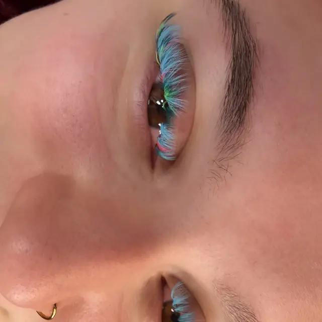 Blue color lashes by Whiplash, LLC in Manitowoc, WI, set 2