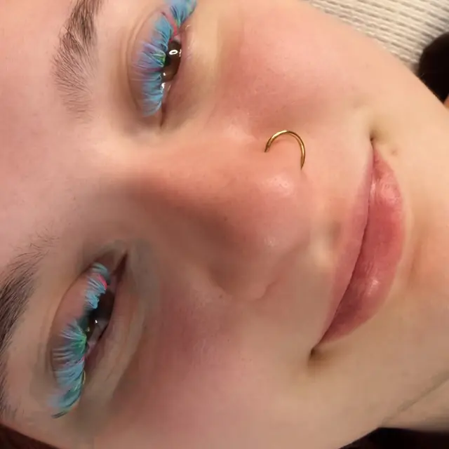 Blue color lashes by Whiplash, LLC in Manitowoc, WI, set 3