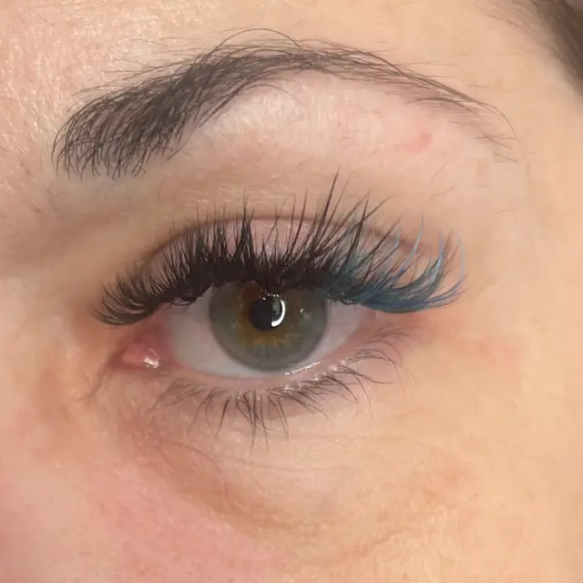 Blue color lashes by Whiplash, LLC in Manitowoc, WI, set 4
