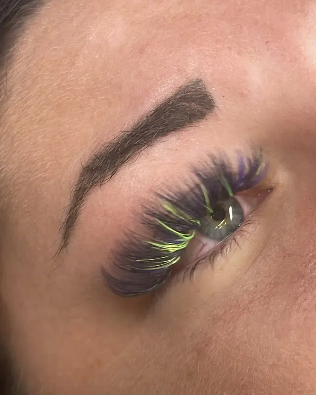Green color lashes by Whiplash, LLC in Manitowoc, WI, set 2