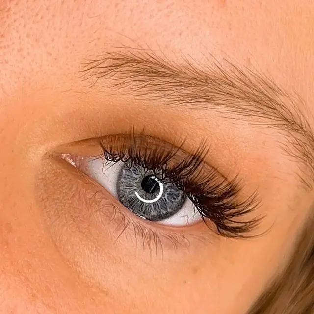 Natural black lash extensions by Whiplash, LLC in Manitowoc, WI, set 11