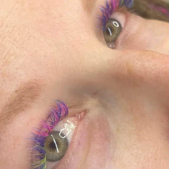 Purple color lashes by Whiplash, LLC in Manitowoc, WI