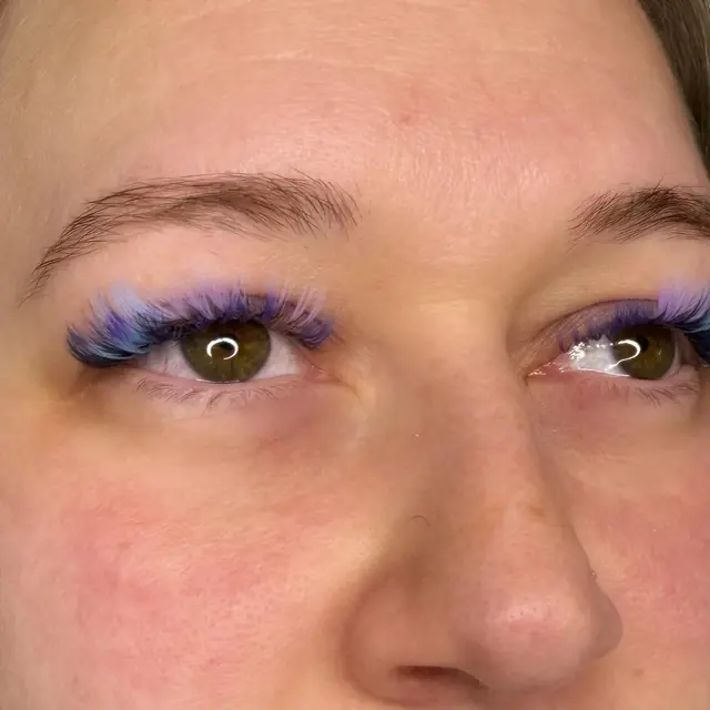 Purple color lashes by Whiplash, LLC in Manitowoc, WI, set 2