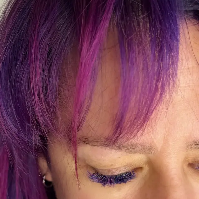 Purple color lashes by Whiplash, LLC in Manitowoc, WI, set 4
