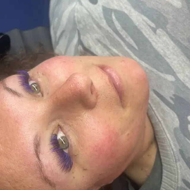 Purple color lashes by Whiplash, LLC in Manitowoc, WI, set 5