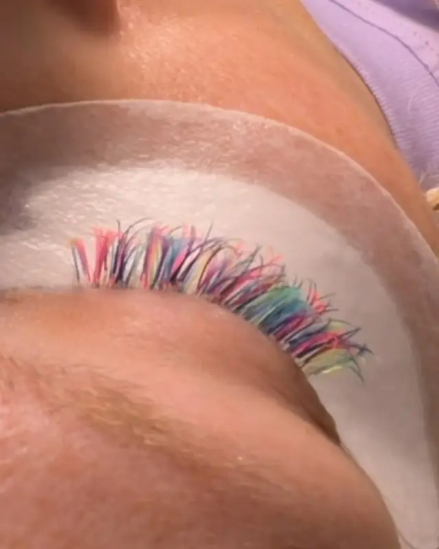 Rainbow color lashes by Whiplash, LLC in Manitowoc, WI, set 9